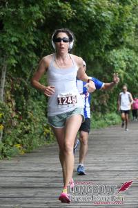 Jennifer at the Longboat Island 10k 2015 