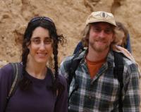 Hiking in in the desert in Israel